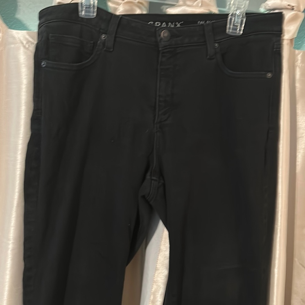 Spanx boot cut black jeans. Stretch. 32